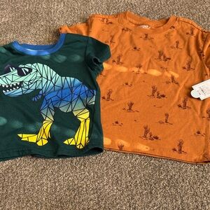 Cat & Jack Geometric Dinosaur and Desert Print Kids T-Shirts